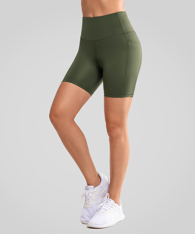 Shorts ajustados de cintura alta Shift para correr (8, 10, 15 y 20 cm) | Shorts deportivos de alta sujeción para mujer