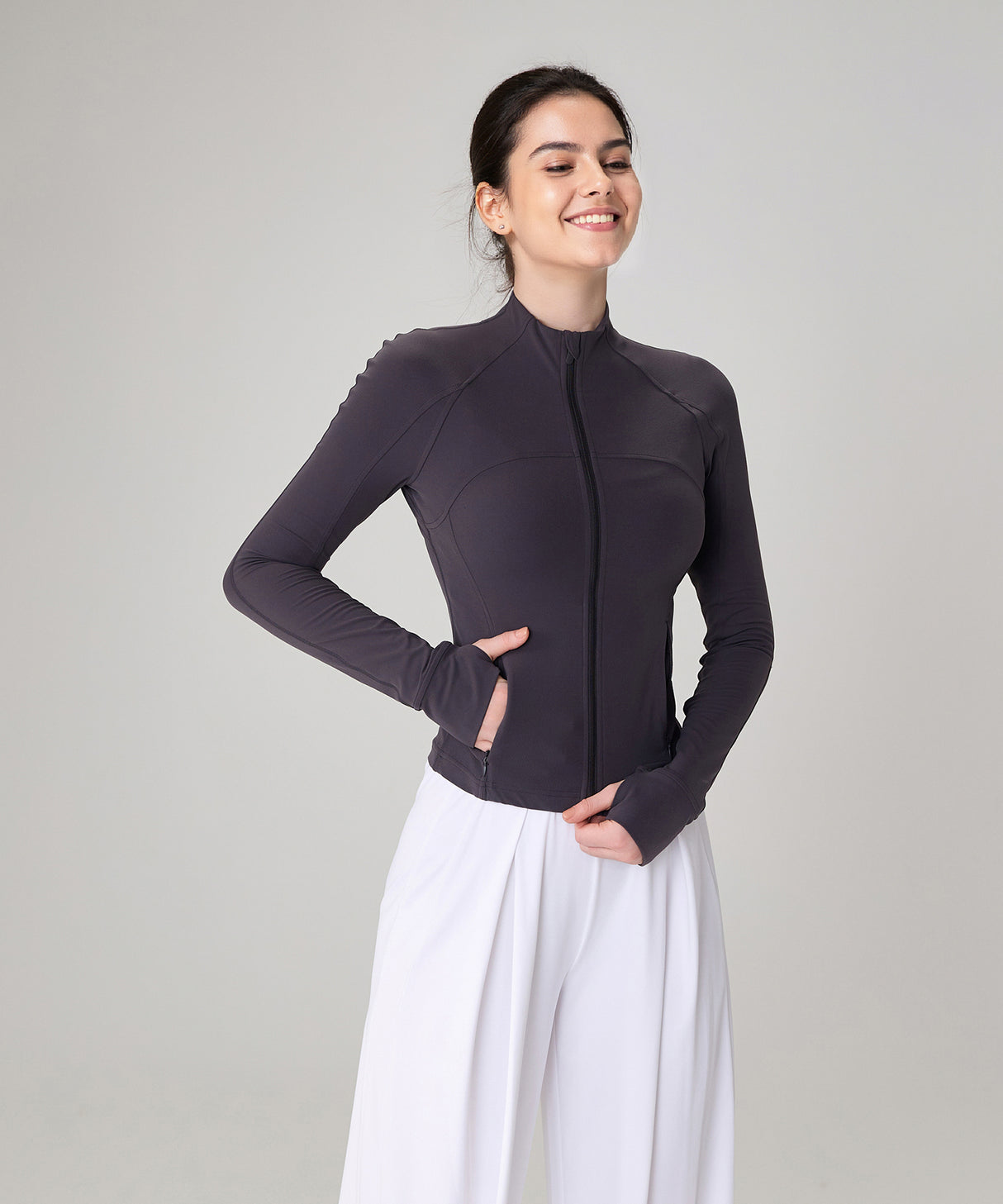 Chaqueta deportiva Anywhere Slim-fit con panel trasero de malla | Chaqueta deportiva para mujer