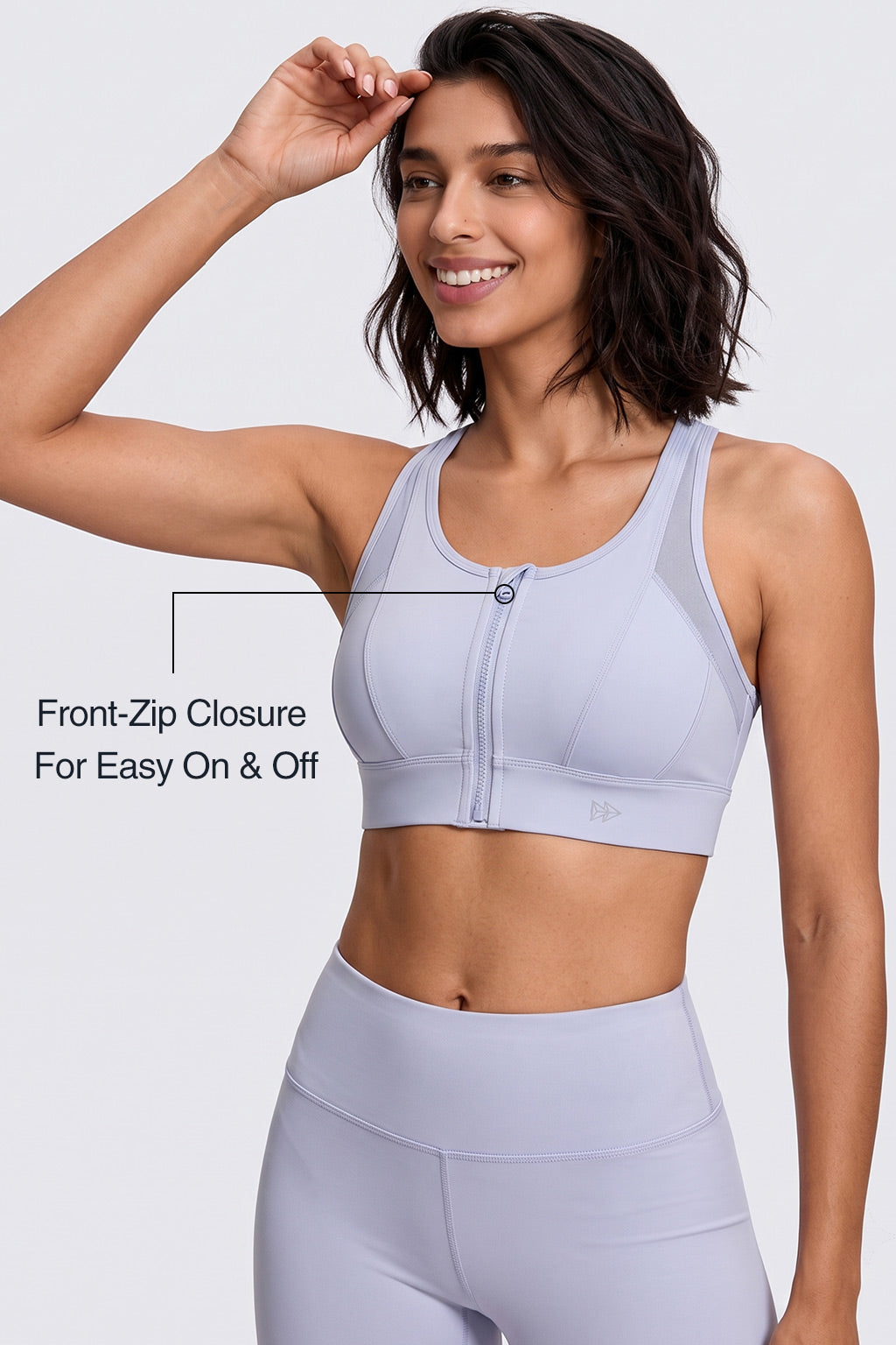 Power™ Cross Racerback Running Bra | Women's High Support Sports Bra