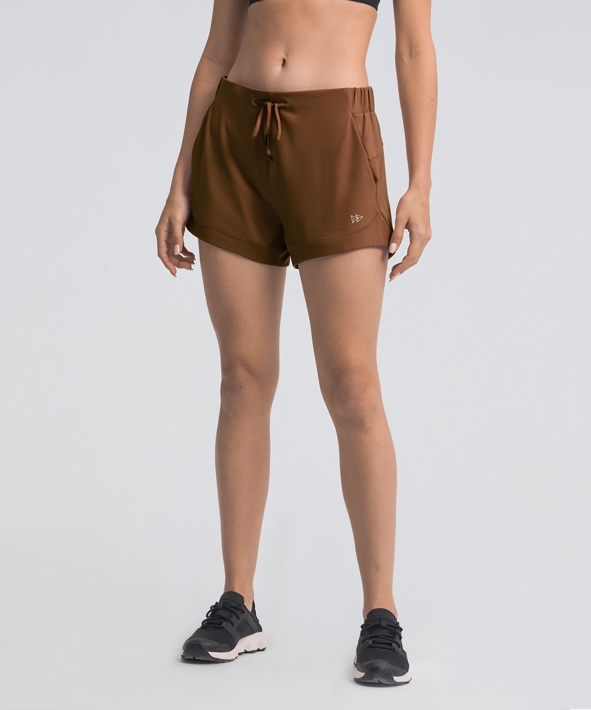 Lined running shorts with mesh panels & drawcord waist| Women's Running Shorts 3‘’