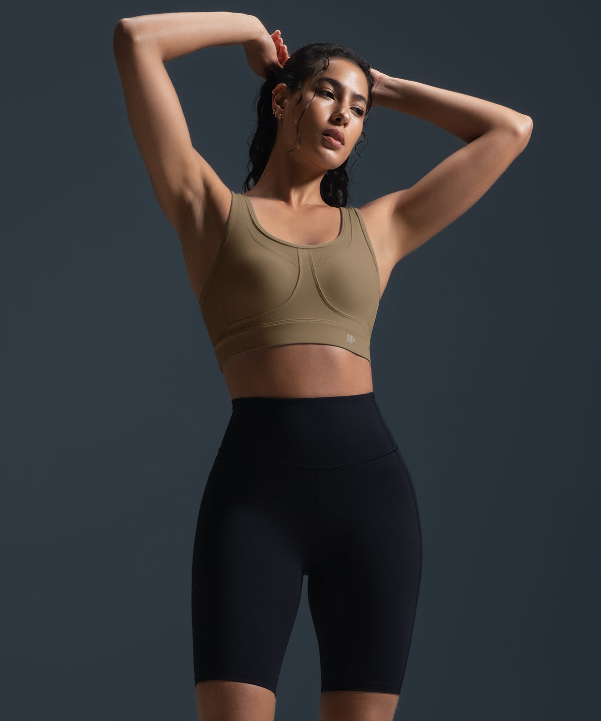 Power Breathable Cross Back Padded Running Bra| Women's High Support Sports Bra