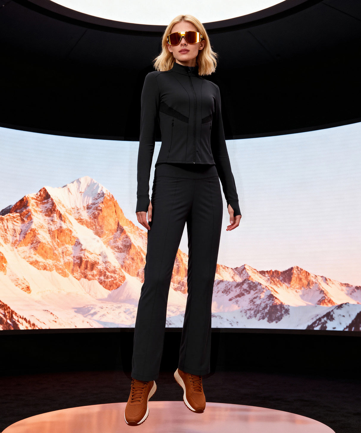 Pantalones deportivos impermeables con forro polar y cordón ajustable Anywhere de 73 cm | Pantalones deportivos para mujer