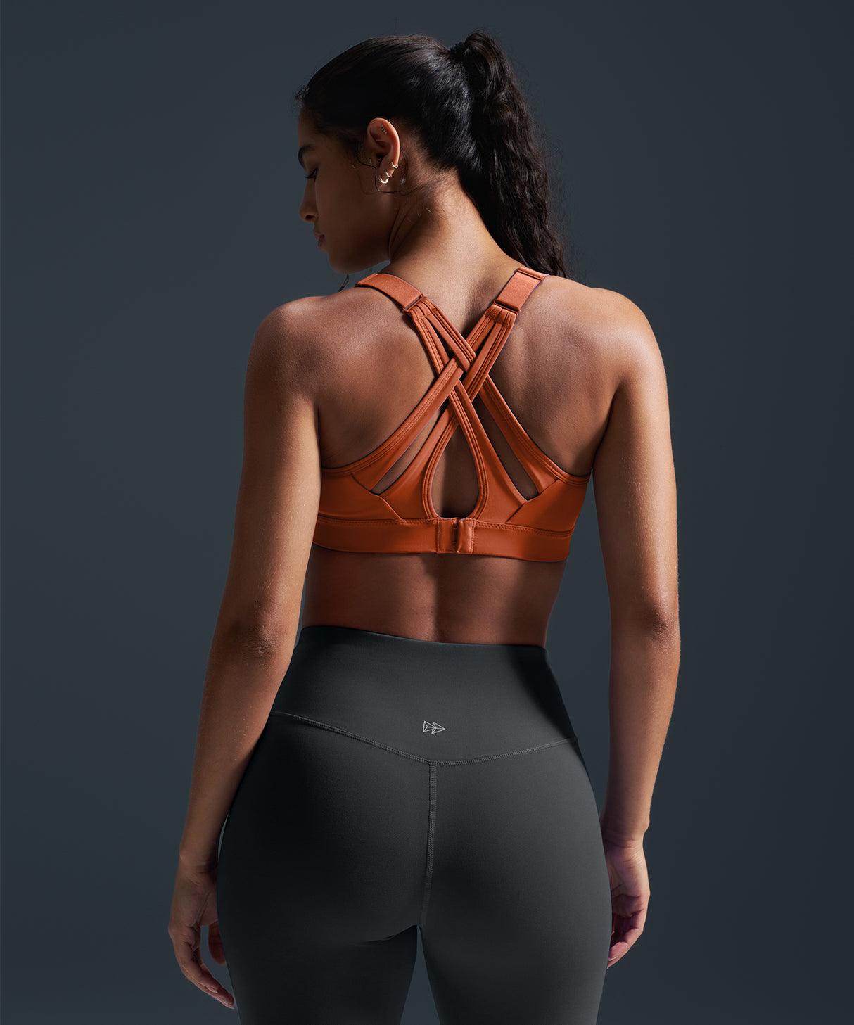 Reggiseno da corsa imbottito con incrocio regolabile Power | Reggiseno sportivo ad alto sostegno da donna