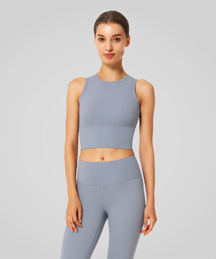 Anywhere High Neck Padded Gym Bra | Women's Light Support Sports Bra Anywhere High Neck Padded Gym Bra | Women's Light Support Sports Bra