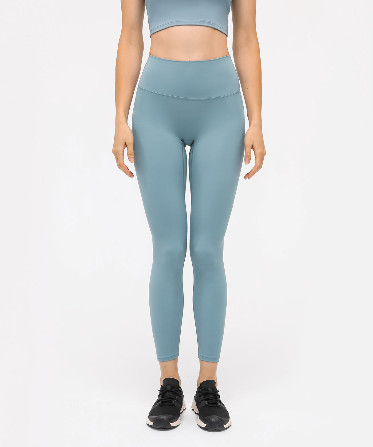 Sömlösa, smidiga yogaleggings med hög midja | Damleggings med lätt stöd