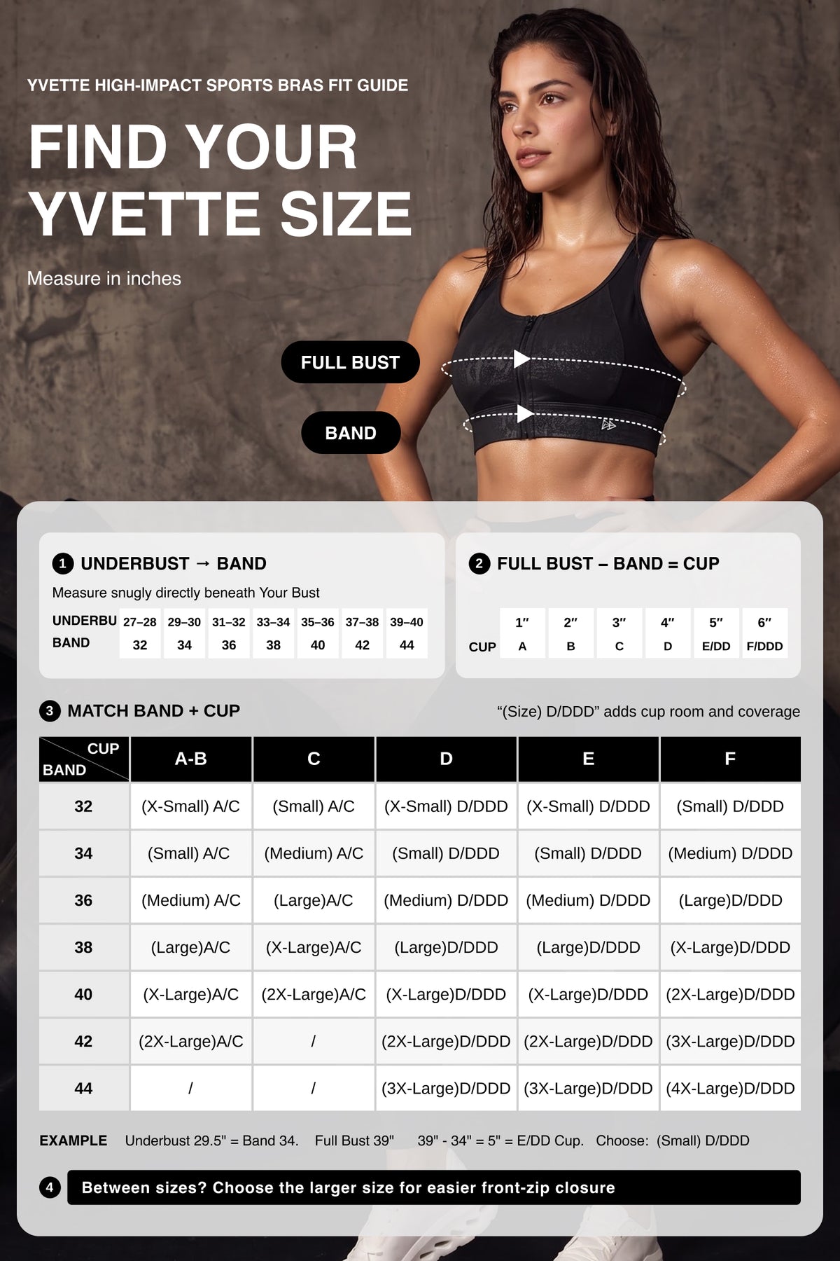 Power™ Zip-Front Mesh Racerback Sports Bra | High Support Best For Running, HIIT & Training