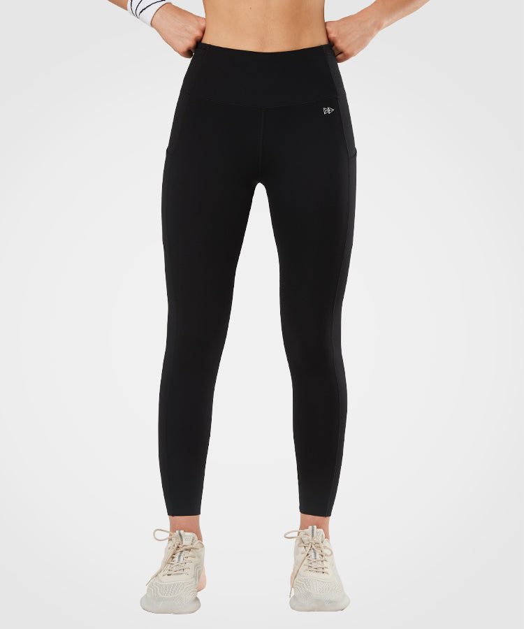 Lorna Jane Crop Leggings Mid Rise Black Size Medium Large‎