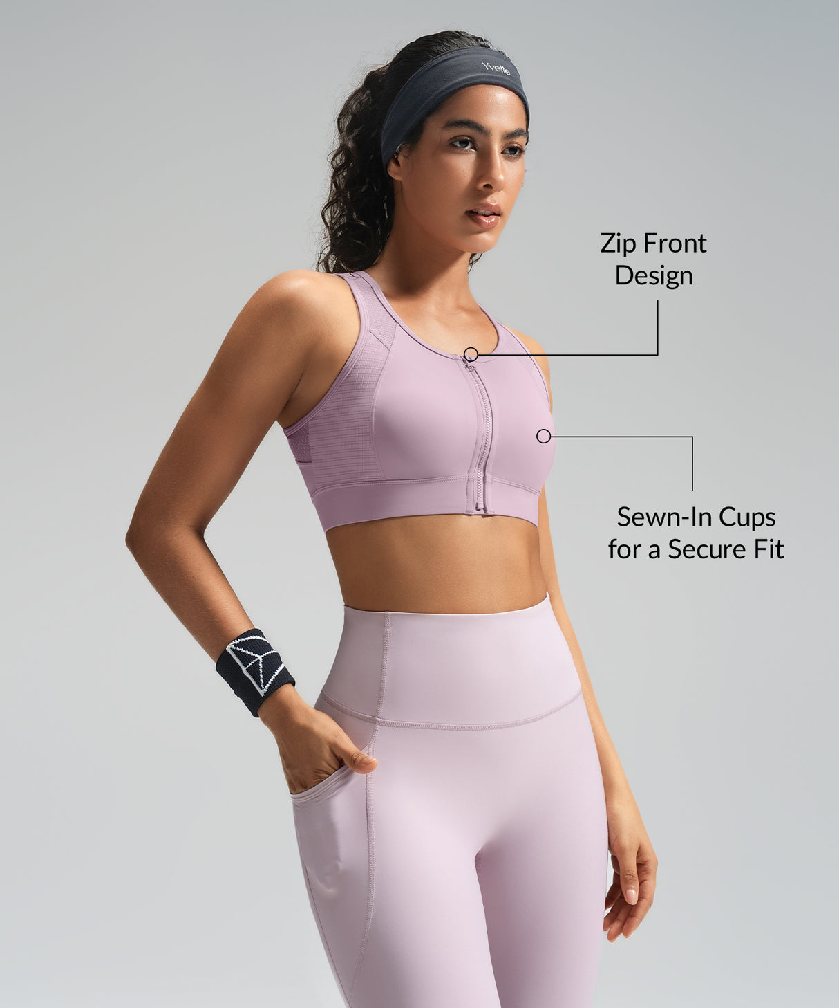 Power Front-Zip Mesh Racerback Löpar-BH | Sport-BH med högt stöd för kvinnor Power Front-Zip Mesh Racerback Löpar-BH | Sport-BH med högt stöd för kvinnor