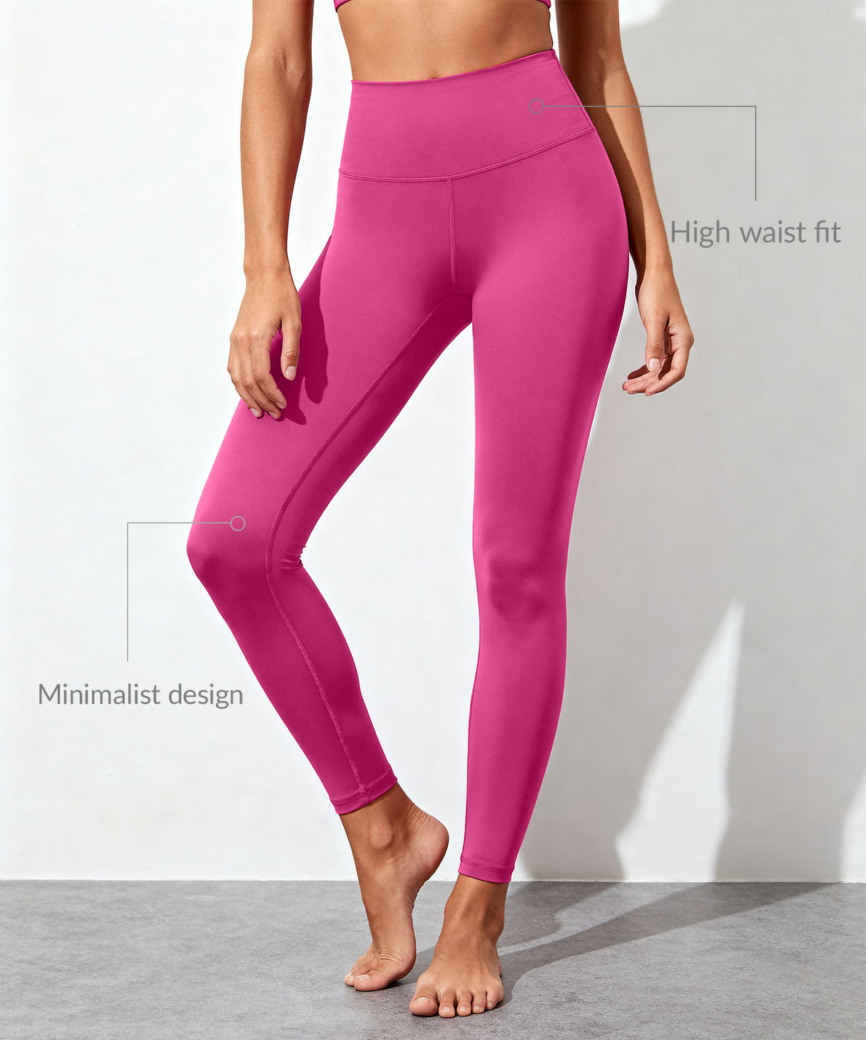 Echo High-Waisted Running Leggings 27" | Women's High Support Leggings