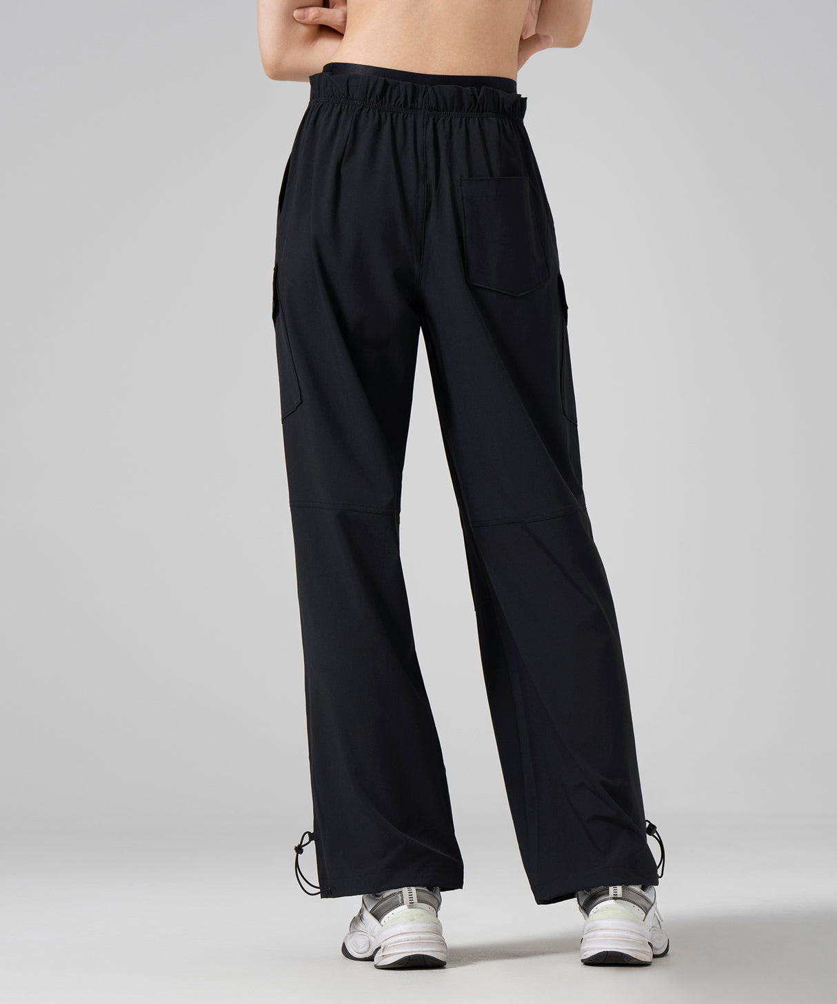 Elastic Casual Cozy Drawstring Cargo pants with Pockets 28‘’| Women's Light Support Pants Elastic Casual Cozy Drawstring Cargo pants with Pockets 28‘’| Women's Light Support Pants