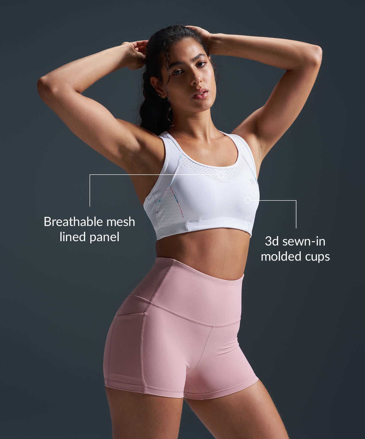 Sculpt Racerback Line Vadderad Löpar-BH | Sport-BH med Högt Stöd för Damer