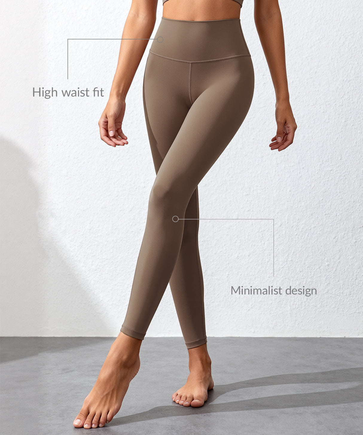 Leggings de running Echo de cintura alta (68 cm) | Leggings de alta sujeción para mujer