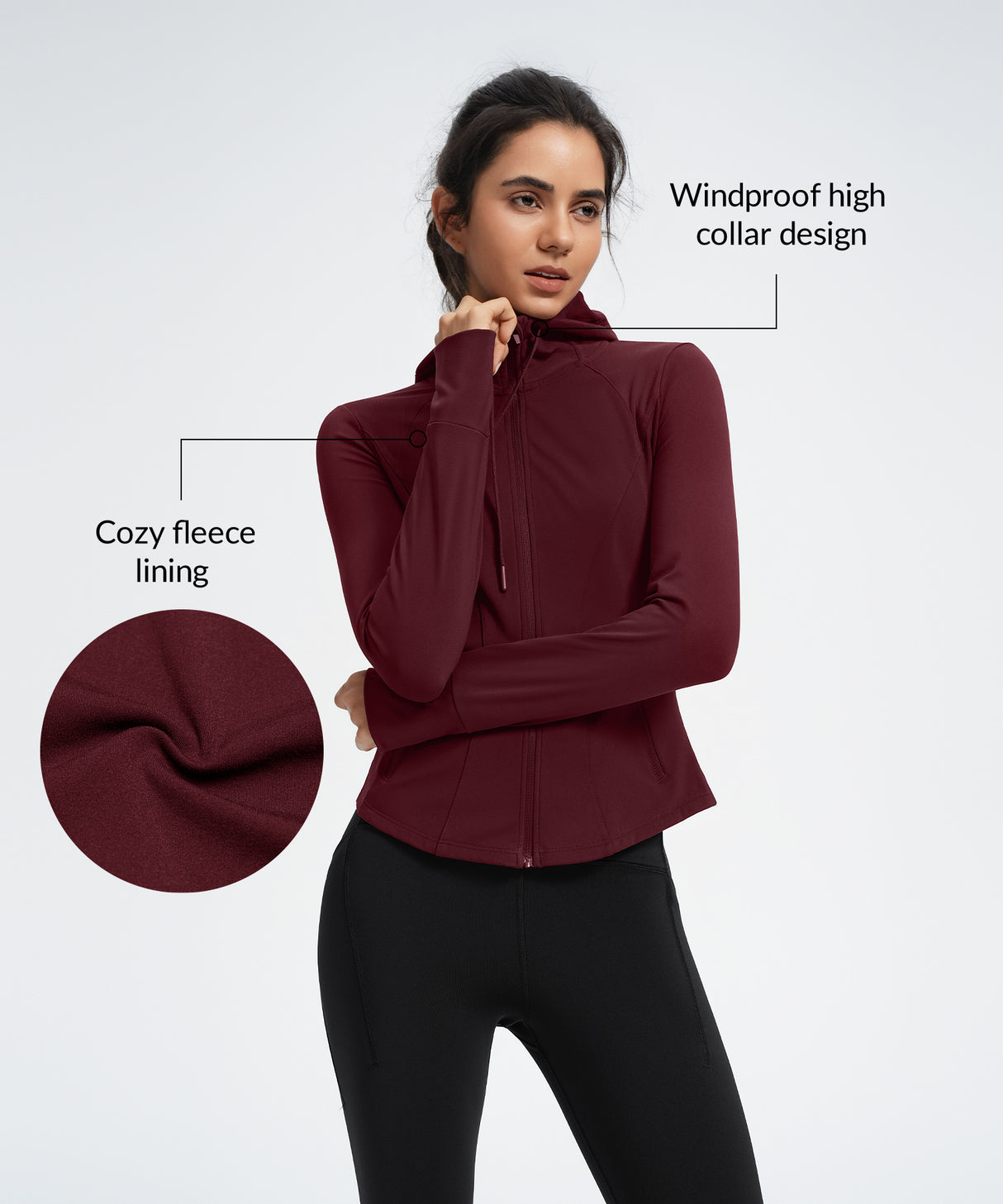 Vattentålig Shift Fleecejacka med Hel Dragkedja | Sportjacka för Dam