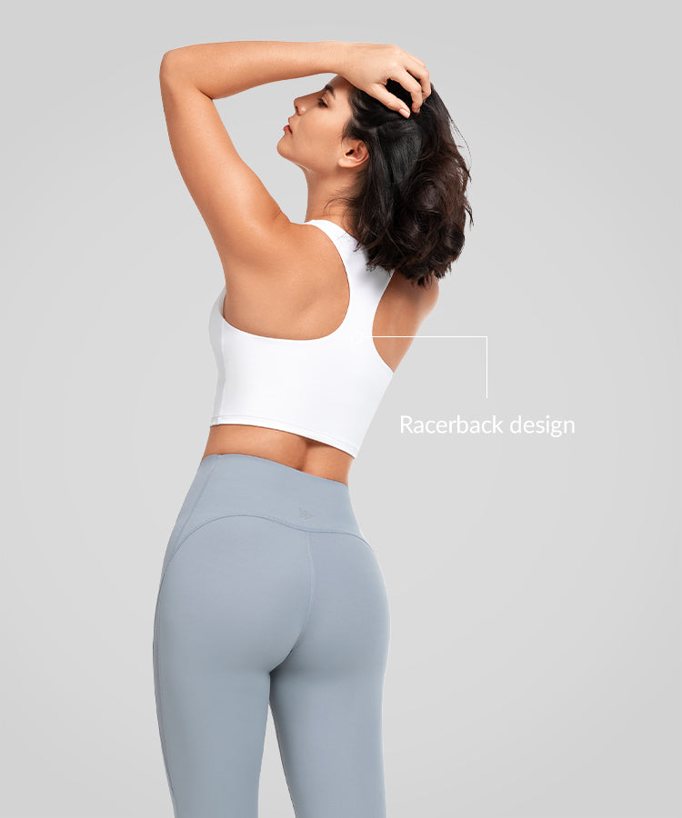 Gepolsterter Yoga-BH mit U-Ausschnitt und Riemchen | Leicht stützender Sport-BH für Damen Gepolsterter Yoga-BH mit U-Ausschnitt und Riemchen | Leicht stützender Sport-BH für Damen