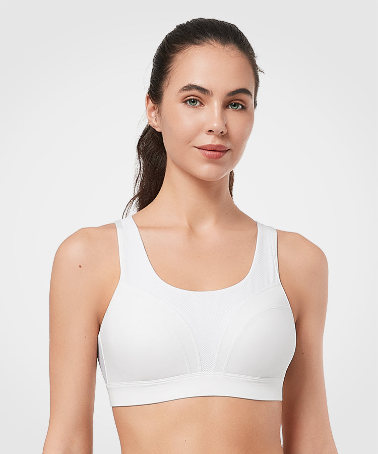 Exclusion overflow Insanity padded white sports bra Towing pension nut