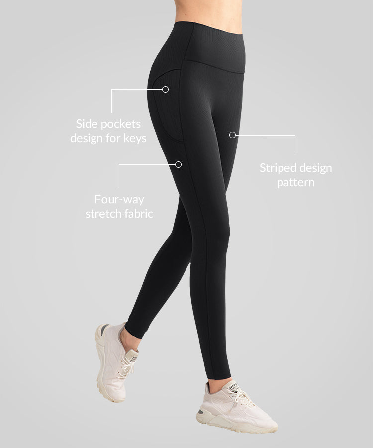 Shift Soft Stripe Pattern Yoga Leggings 27'' | Leicht stützende Sportleggings für Damen Shift Soft Stripe Pattern Yoga Leggings 27'' | Leicht stützende Sportleggings für Damen
