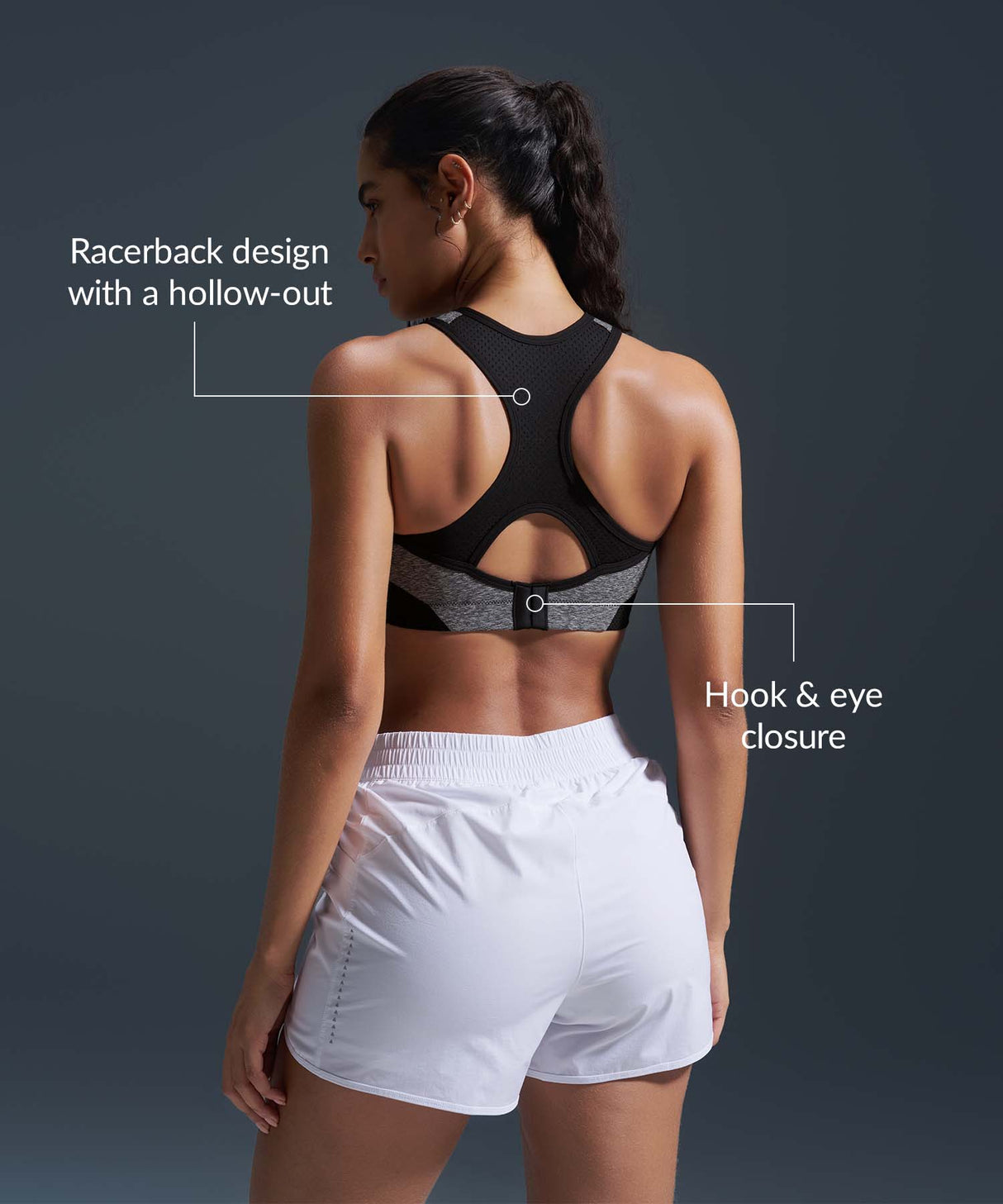 Reggiseno da corsa imbottito Sculpt Racerback Line | Reggiseno sportivo ad alto sostegno da donna