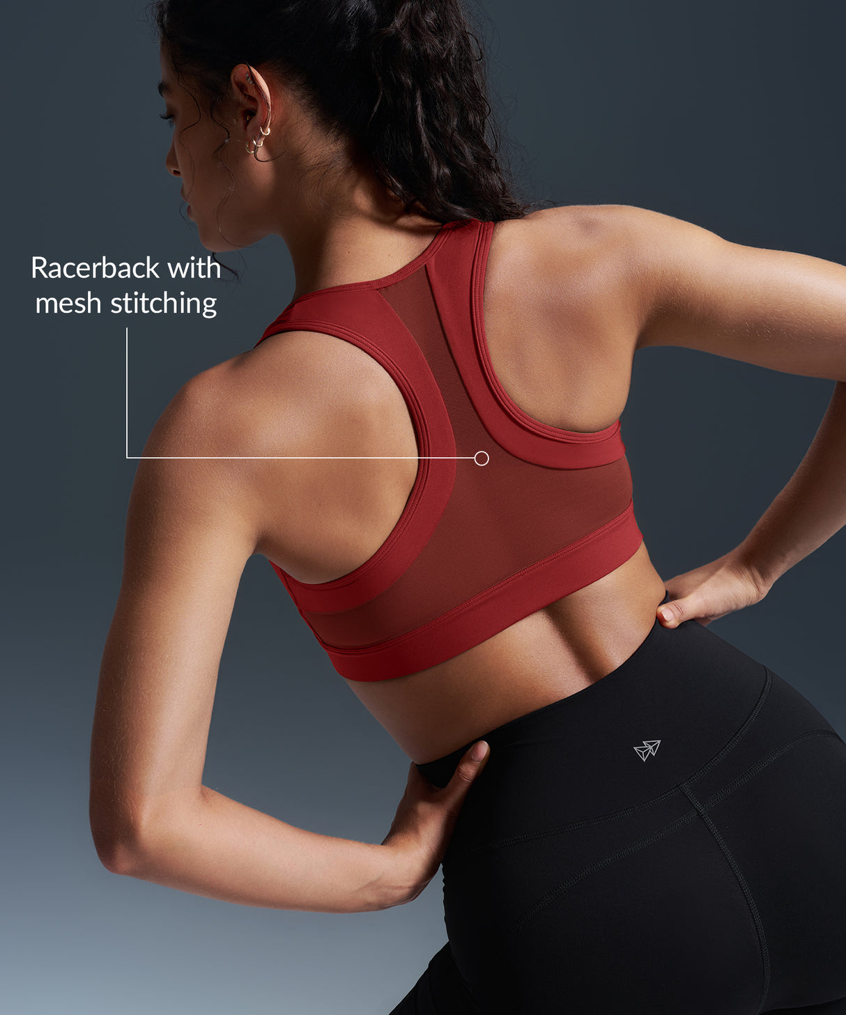 Reggiseno da corsa imbottito con schiena incrociata in rete e cerniera frontale Enfold | Reggiseno sportivo ad alto sostegno da donna Reggiseno da corsa imbottito con schiena incrociata in rete e cerniera frontale Enfold | Reggiseno sportivo ad alto sostegno da donna
