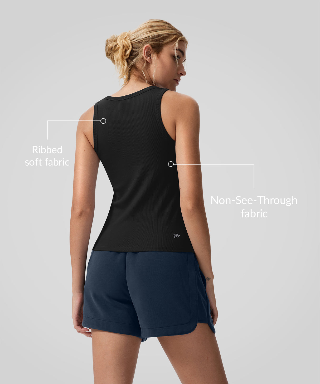 Anywhere Non-See-Through Soft Ribbed Tank| Women's Sports Tank