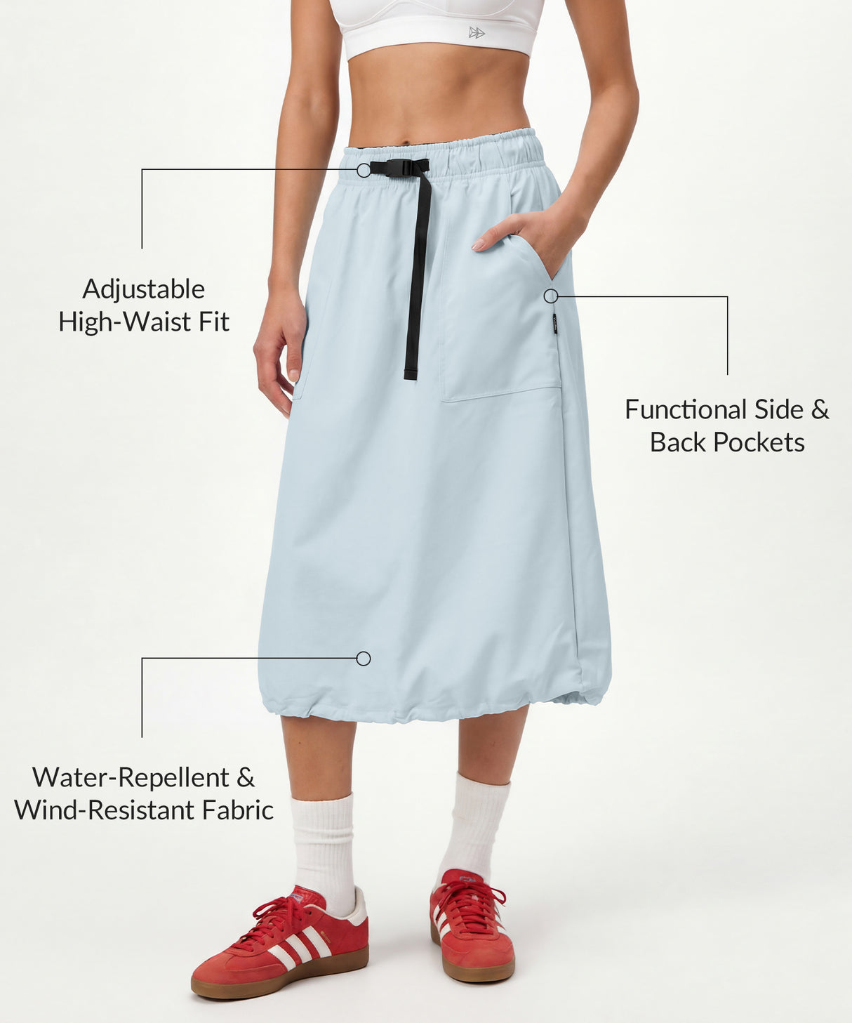 Anywhere Lightweight Durable Waterproof Softshell Skirt | Women's Sports Skirt