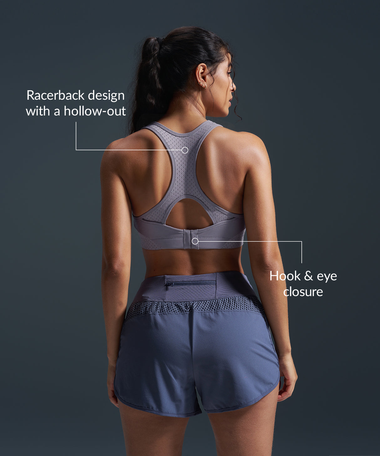 Reggiseno da corsa imbottito Sculpt Racerback Line | Reggiseno sportivo ad alto sostegno da donna