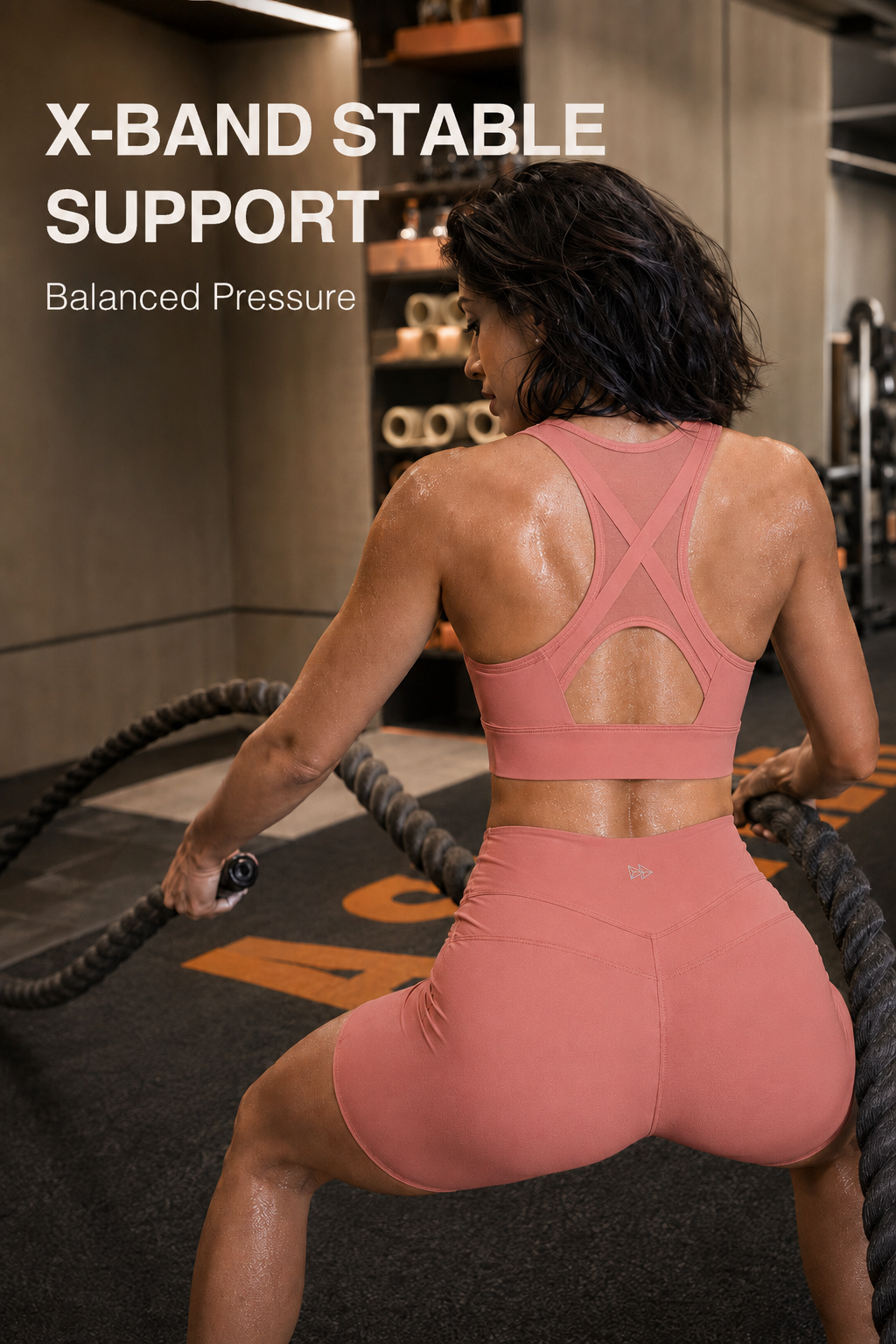 Power™ Cross Racerback Running Bra | Women's High Support Sports Bra