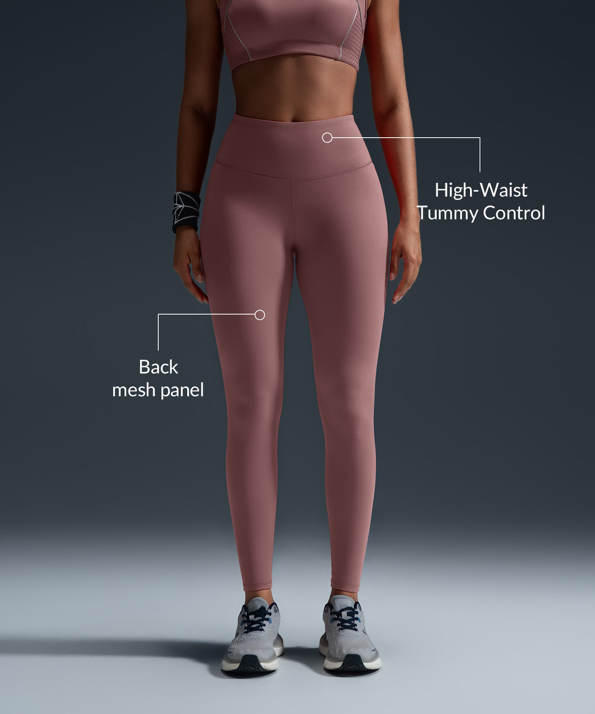 Echo High-Waisted Running Leggings 27” | Women's High Support Leggings