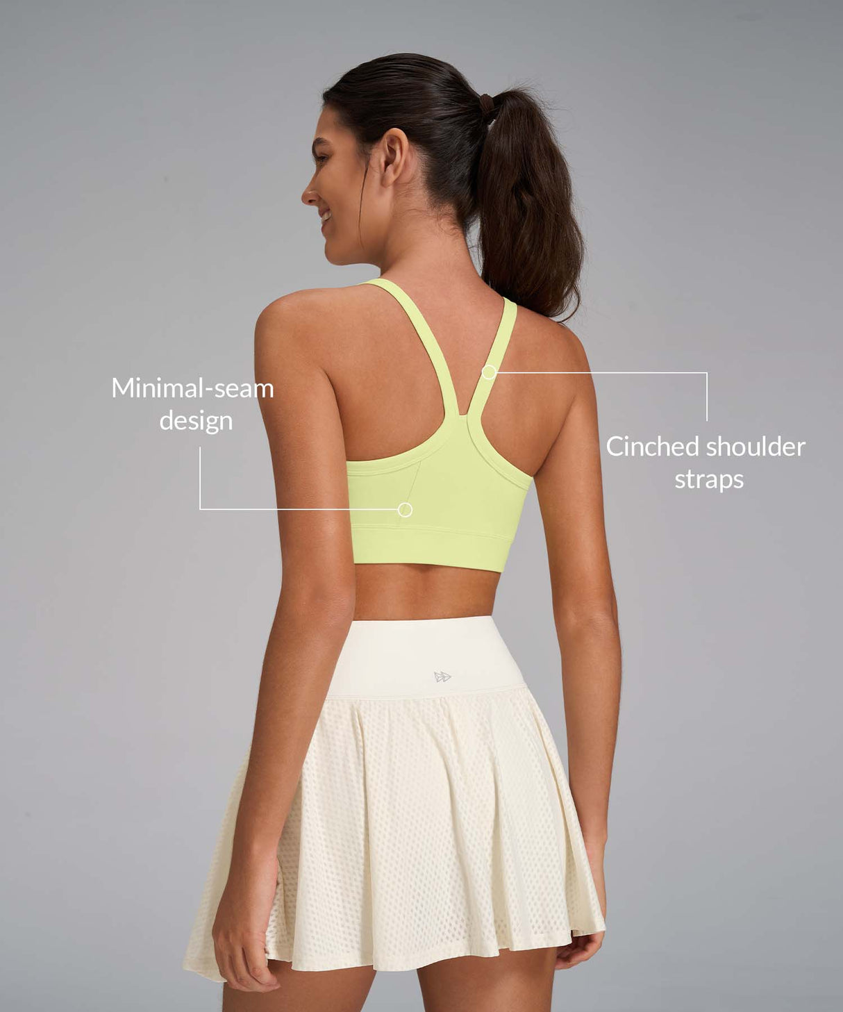 Reggiseno yoga Anywhere Minimal Seam con cuciture strette | Reggiseno sportivo leggero da donna