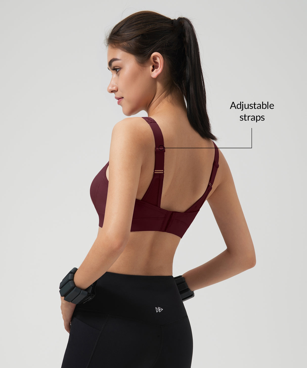 Reggiseno sportivo regolabile in rete Shift Petal Style | Reggiseno sportivo da donna con supporto medio