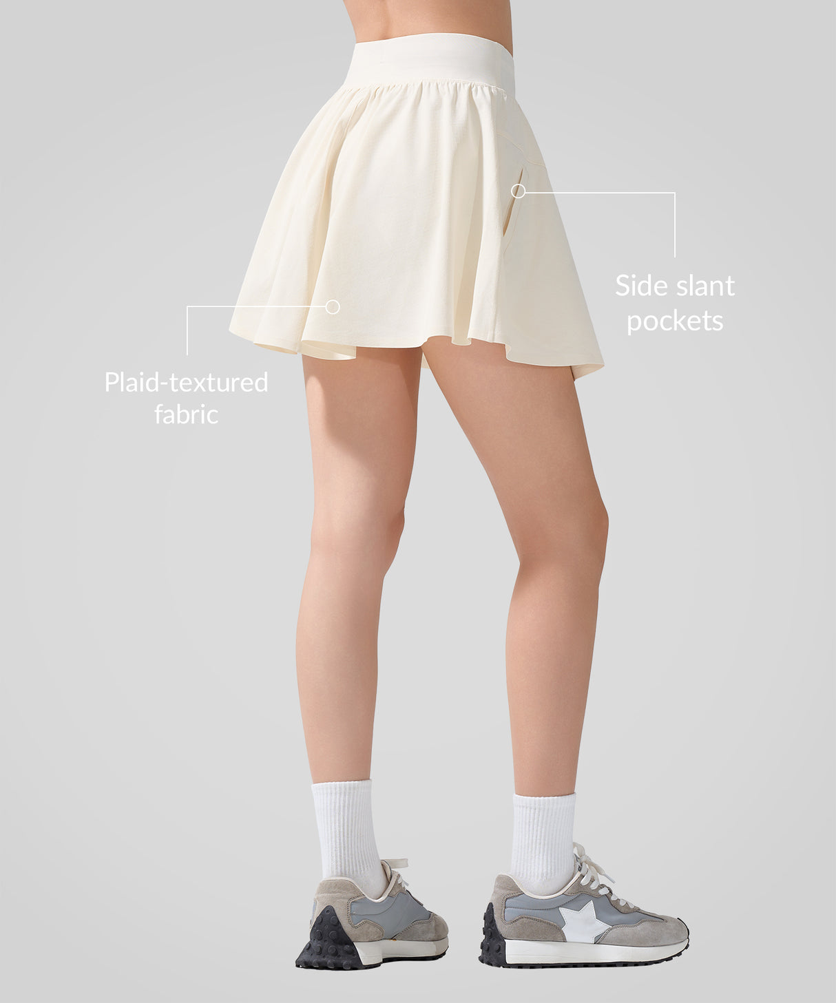 Sculpt Grid Texture Superleichter Sportrock | Damen Sportrock
