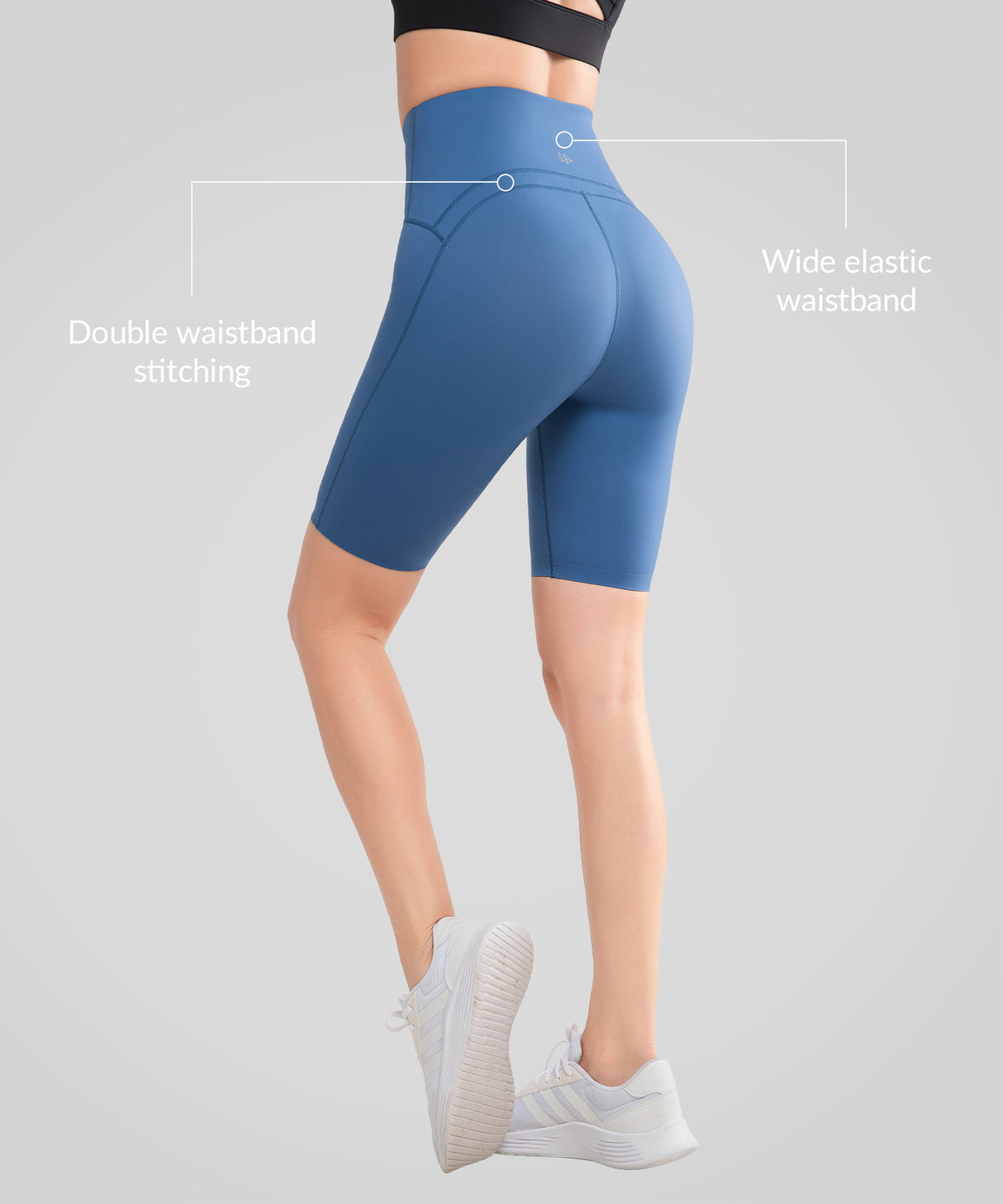 Shift Seamless No-slip High Waist Shorts 8''| Women's High Support Running Shorts