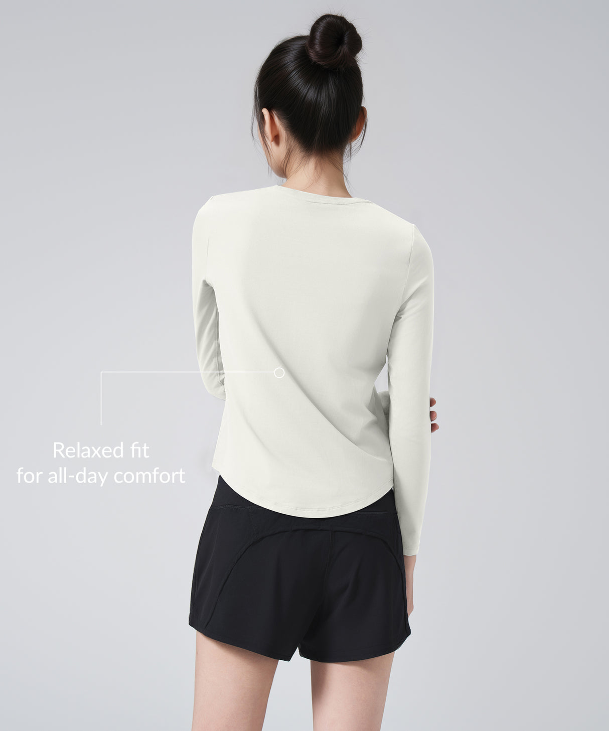 Anywhere Solid Color Long Sleeve Shirt| Women's Long Sleeve T-shirt