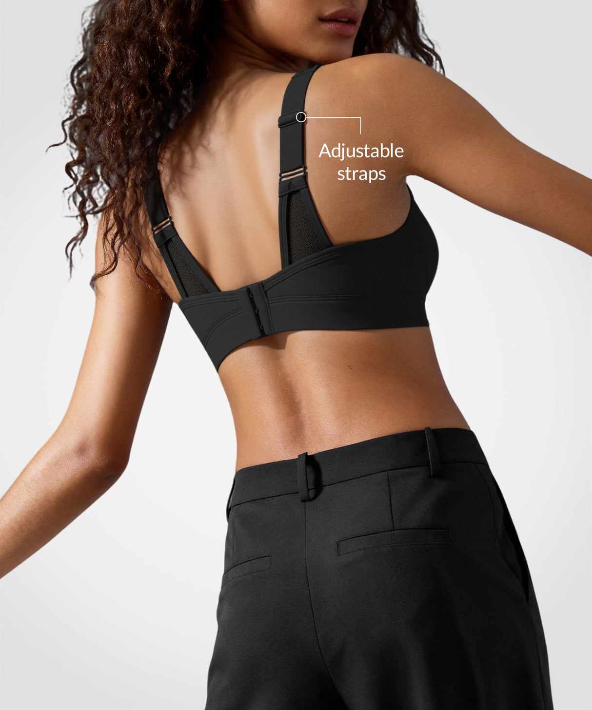 Reggiseno sportivo regolabile in rete Shift Petal Style | Reggiseno sportivo da donna con supporto medio