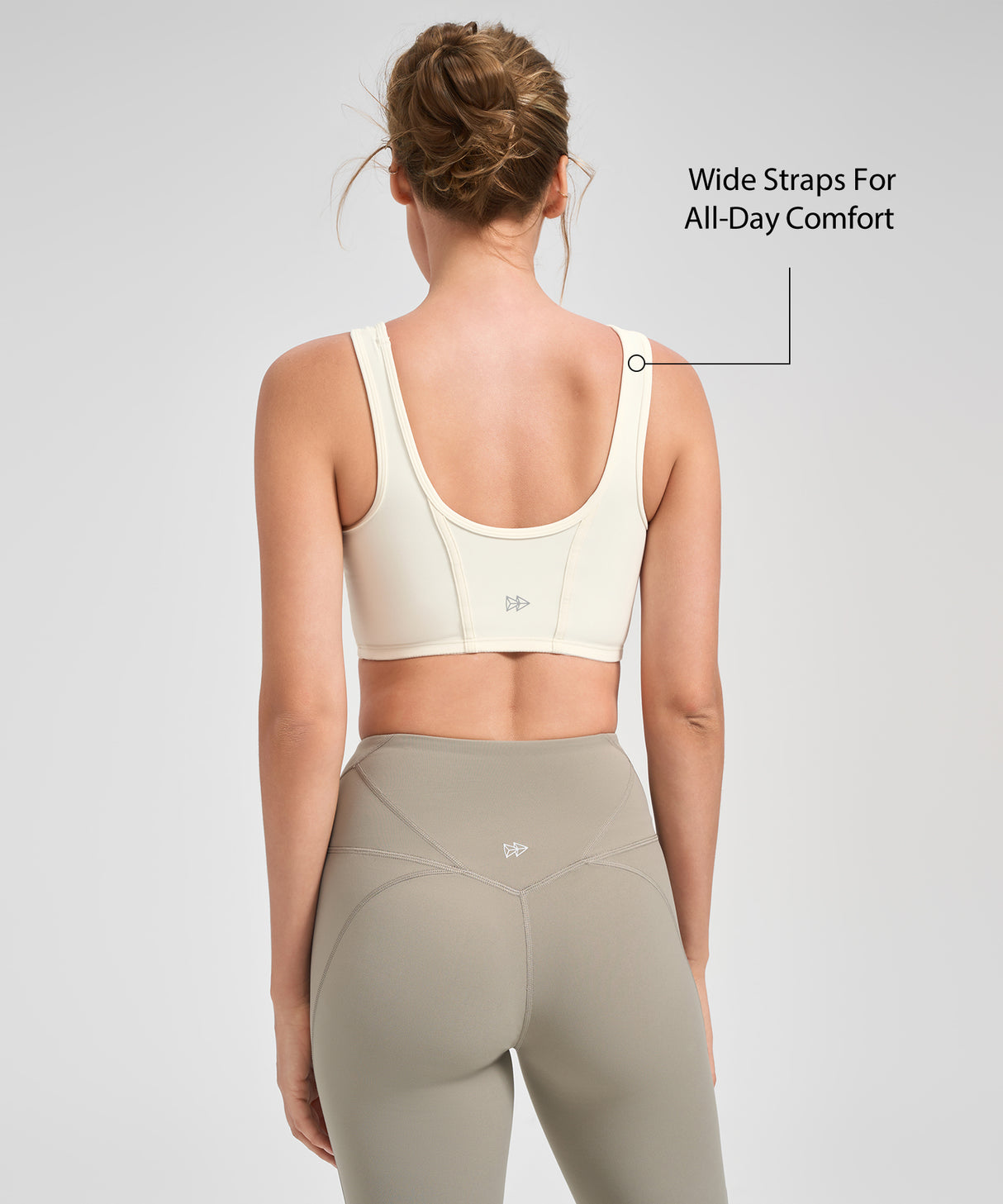 Anywhere Sewn-In Padded Mesh Yoga Bra| Women's Light Support Sports Bra