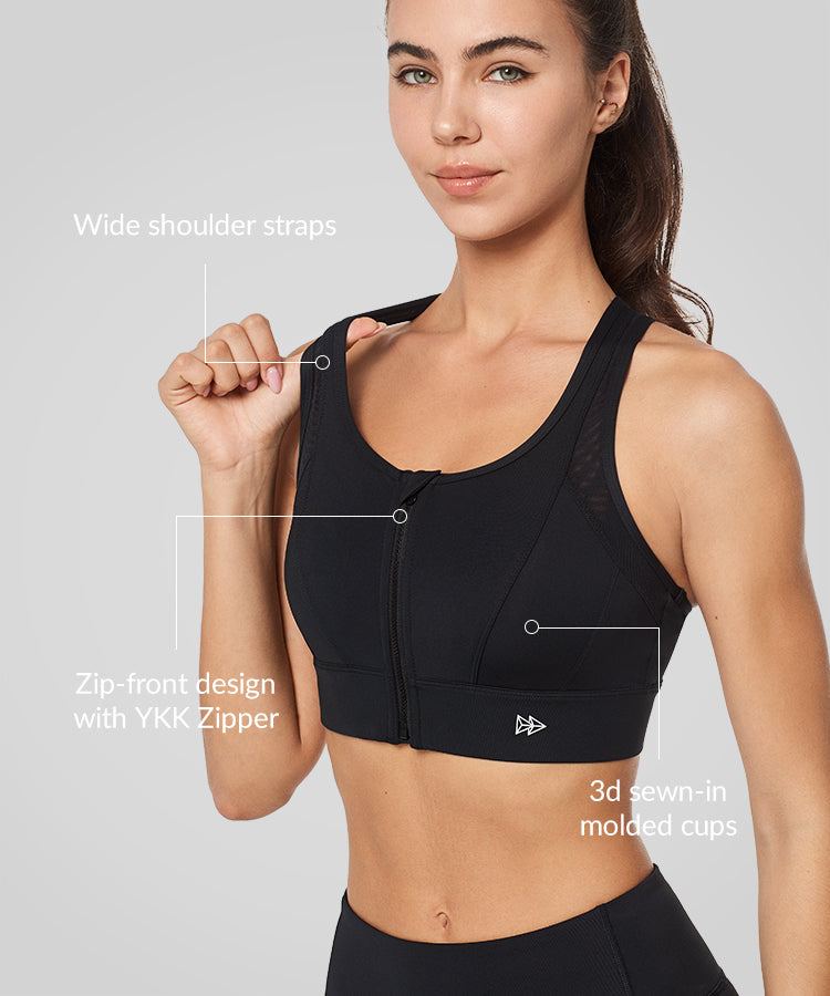 Reggiseno da corsa Power Cross Racerback | Reggiseno sportivo ad alto sostegno da donna