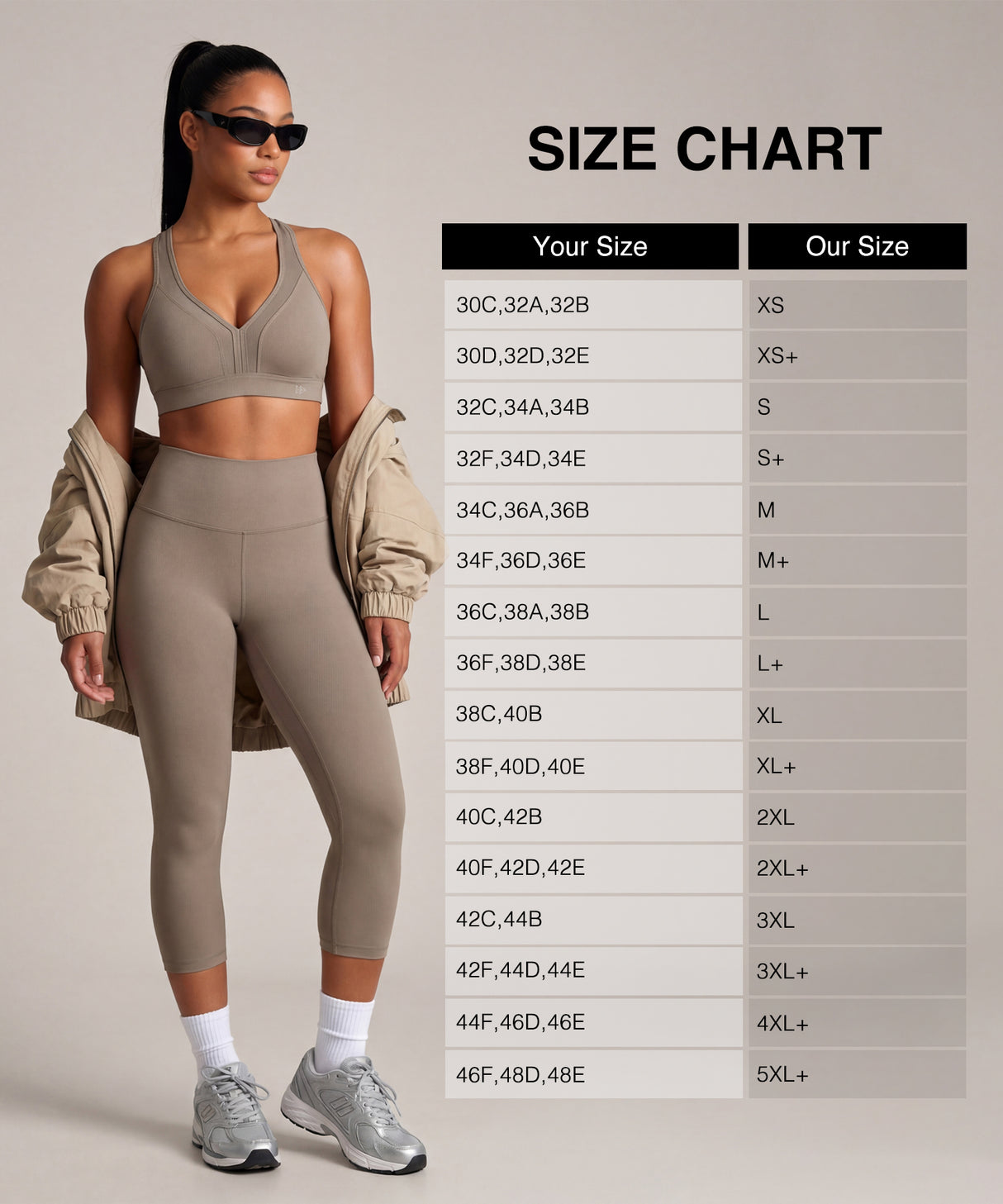 Reggiseno da corsa imbottito con scollo a V e schiena incrociata Power | Reggiseno sportivo ad alto sostegno da donna