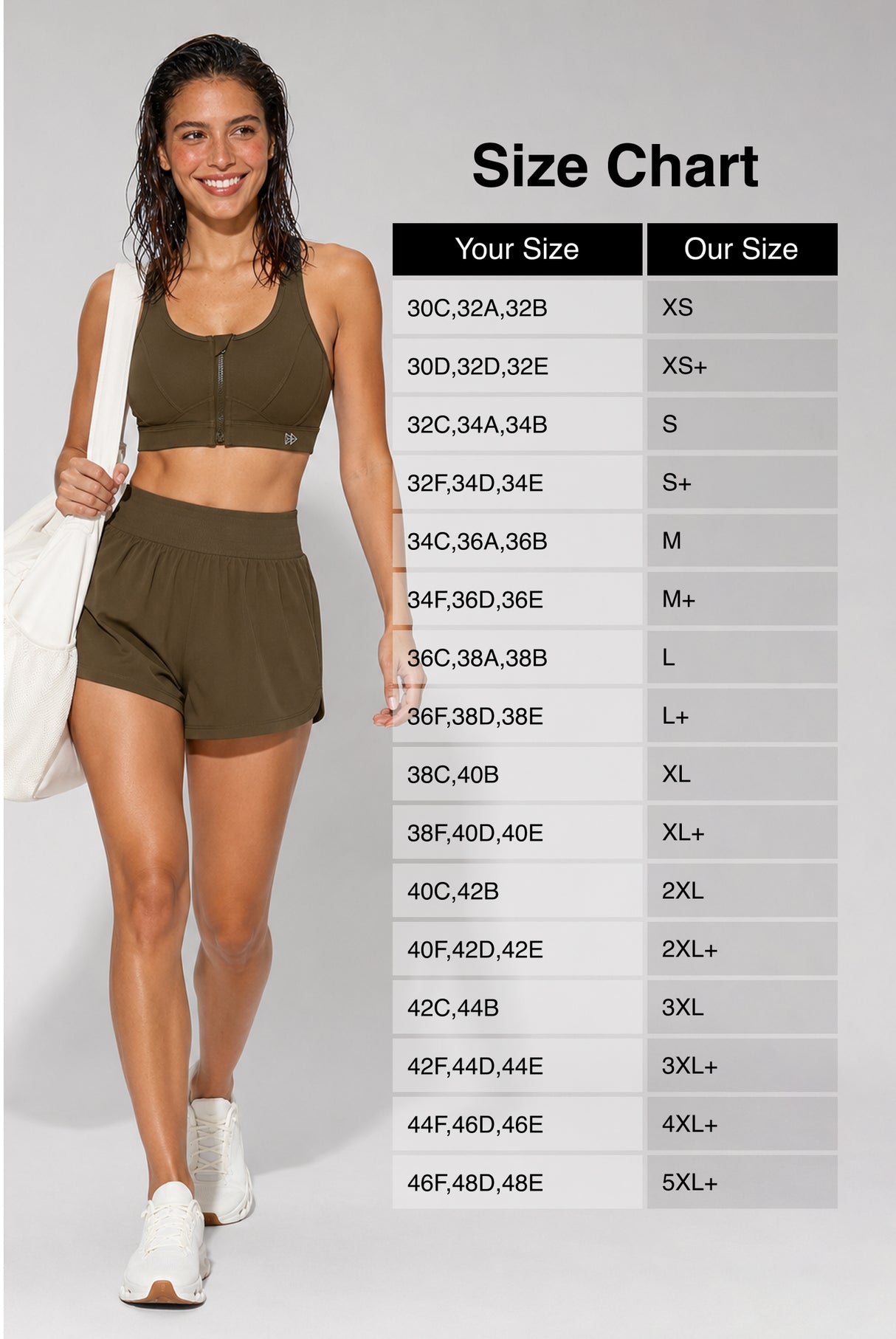 Enfold™ Zip Front Breathable Racerback High Impact Running Bra | Women's High Support Sports Bra