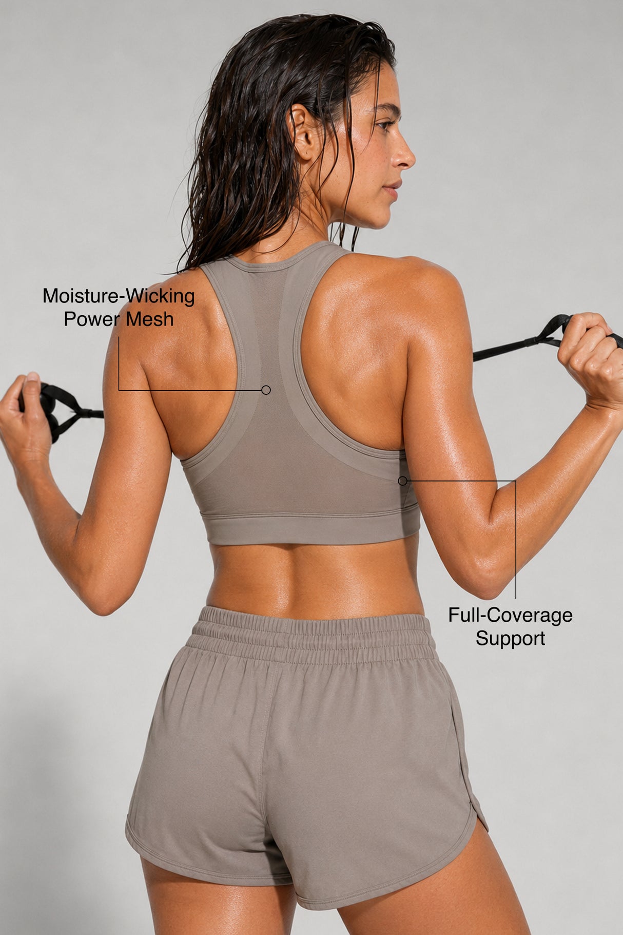 Enfold™ Zip Front Breathable Racerback High Impact Running Bra | Women's High Support Sports Bra