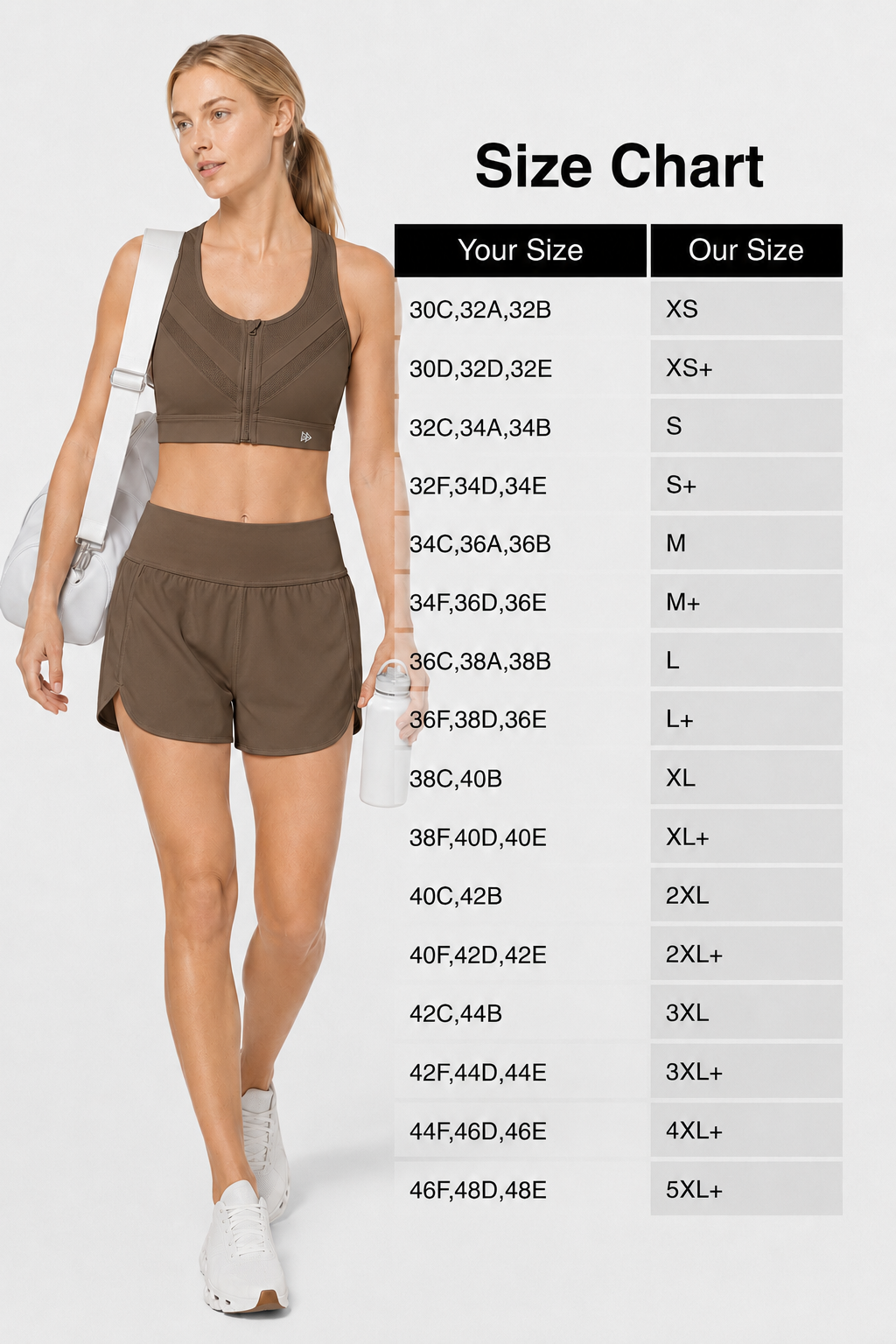 Enfold Zip Mesh gepolsterter Lauf-BH | Damen-Sport-BH mit starkem Halt