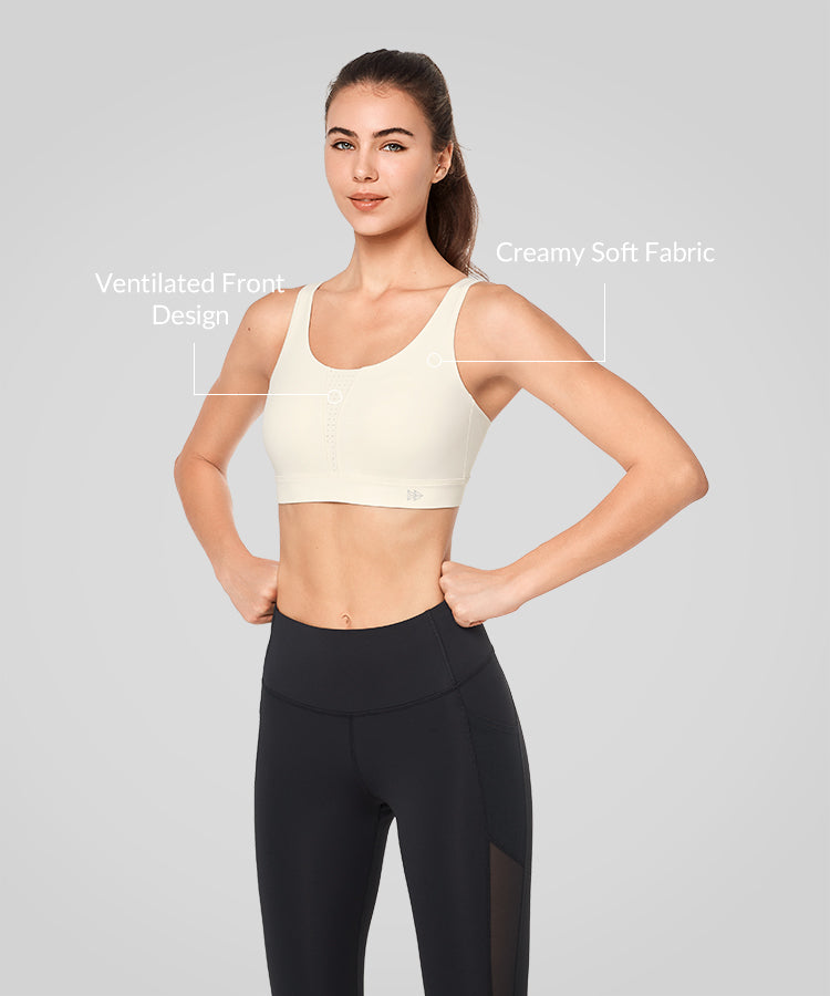 Justerbara remmar Ultramjukt löpar-BH | Sport-BH med högt stöd för kvinnor