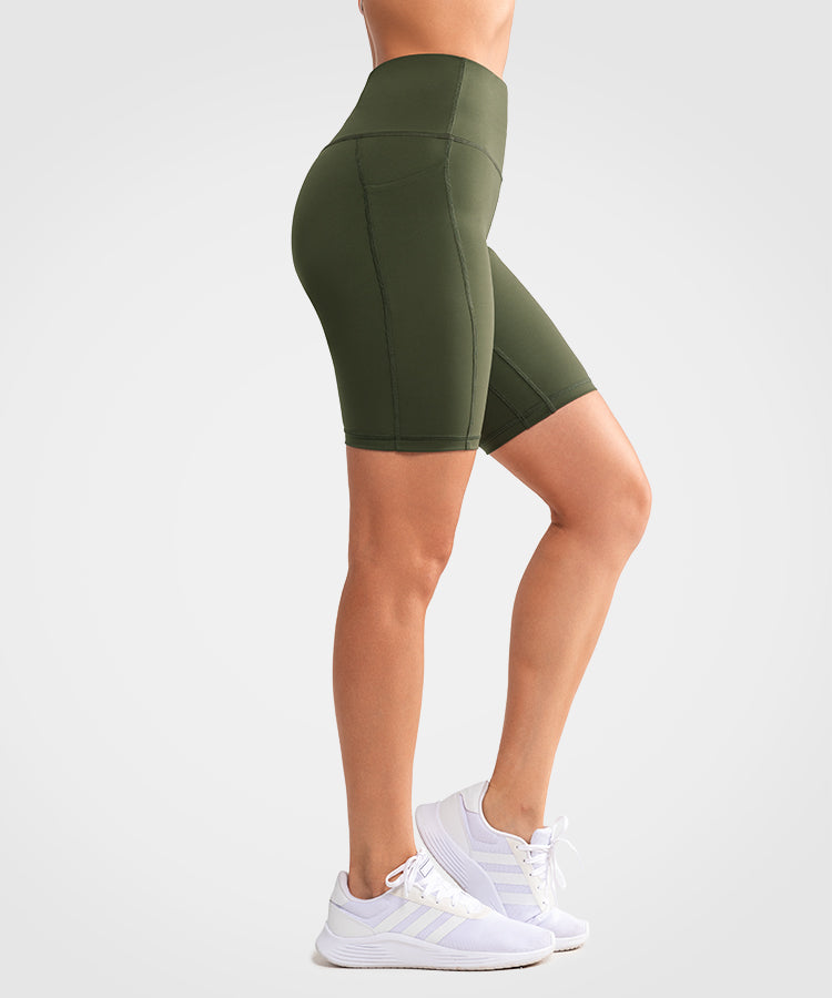 Shift High-Waist Tight Running Shorts 8 Inches | Women's High Support Sports Shorts