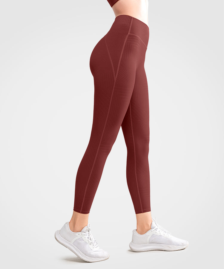 Echo löparleggings med hög midja och rumplyftande 66 cm | Damleggings med högt stöd Echo löparleggings med hög midja och rumplyftande 66 cm | Damleggings med högt stöd