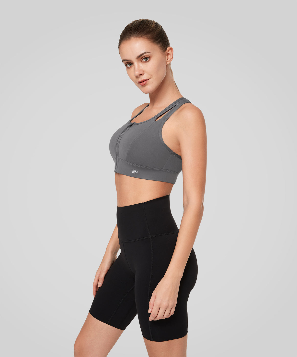 Enfold Longline Hollow Racerback Padded Running Bra | Women's High Support Sports Bra Enfold Longline Hollow Racerback Padded Running Bra | Women's High Support Sports Bra