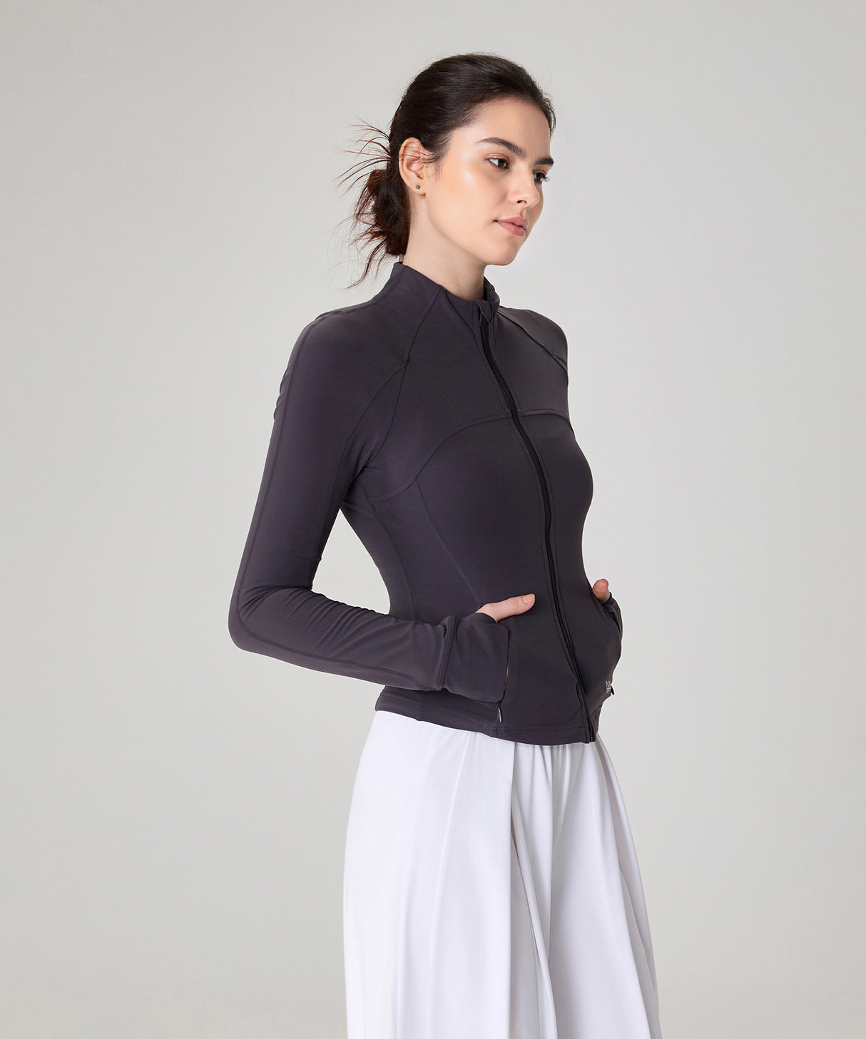 Chaqueta deportiva Anywhere Slim-fit con panel trasero de malla | Chaqueta deportiva para mujer