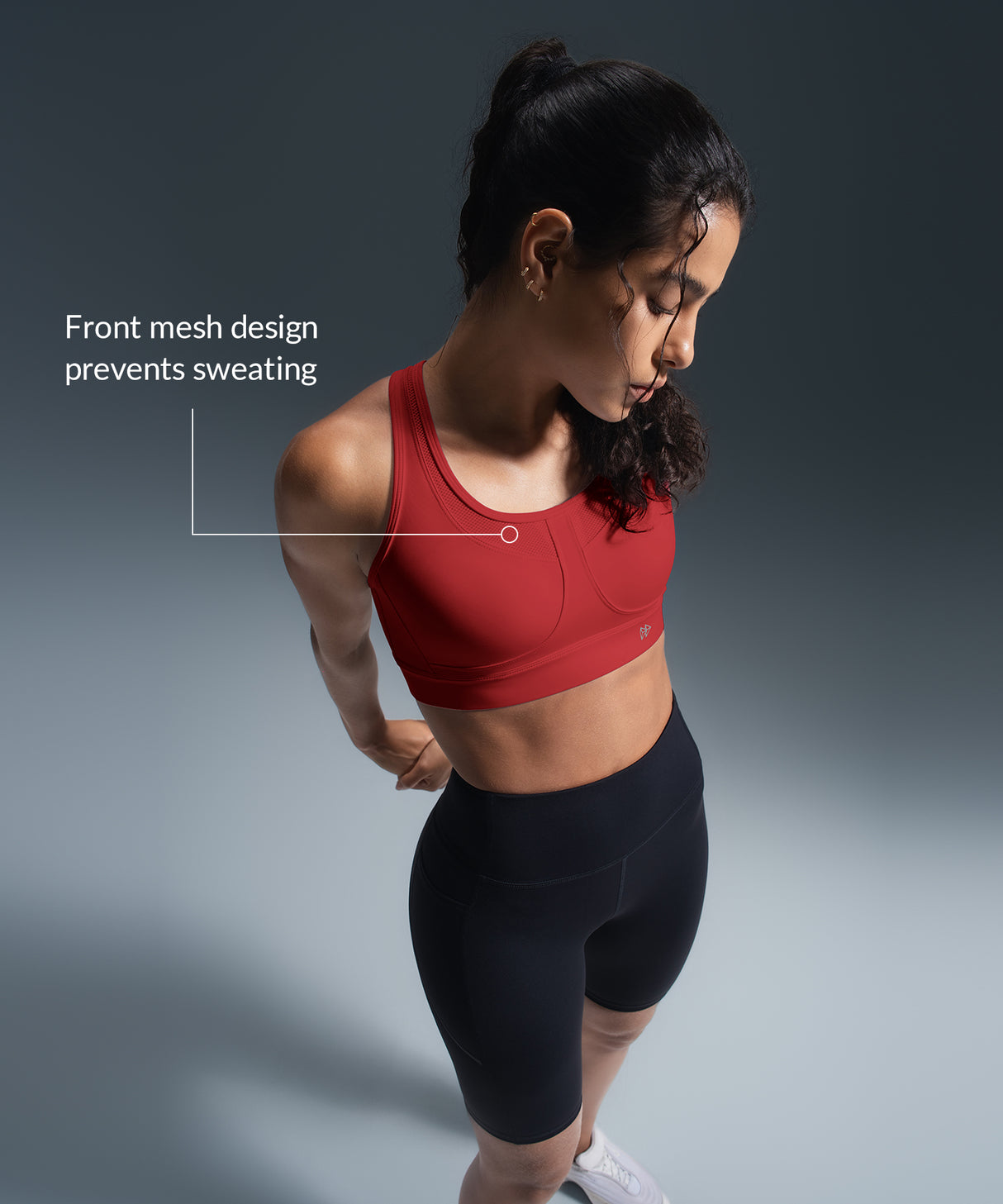 Sujetador deportivo transpirable con espalda cruzada y acolchado para correr | Sujetador deportivo de alta sujeción para mujer Sujetador deportivo transpirable con espalda cruzada y acolchado para correr | Sujetador deportivo de alta sujeción para mujer