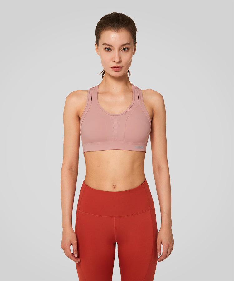 Power Cross Back Vadderad Löpar-BH | Sport-BH med Högt Stöd för Damer