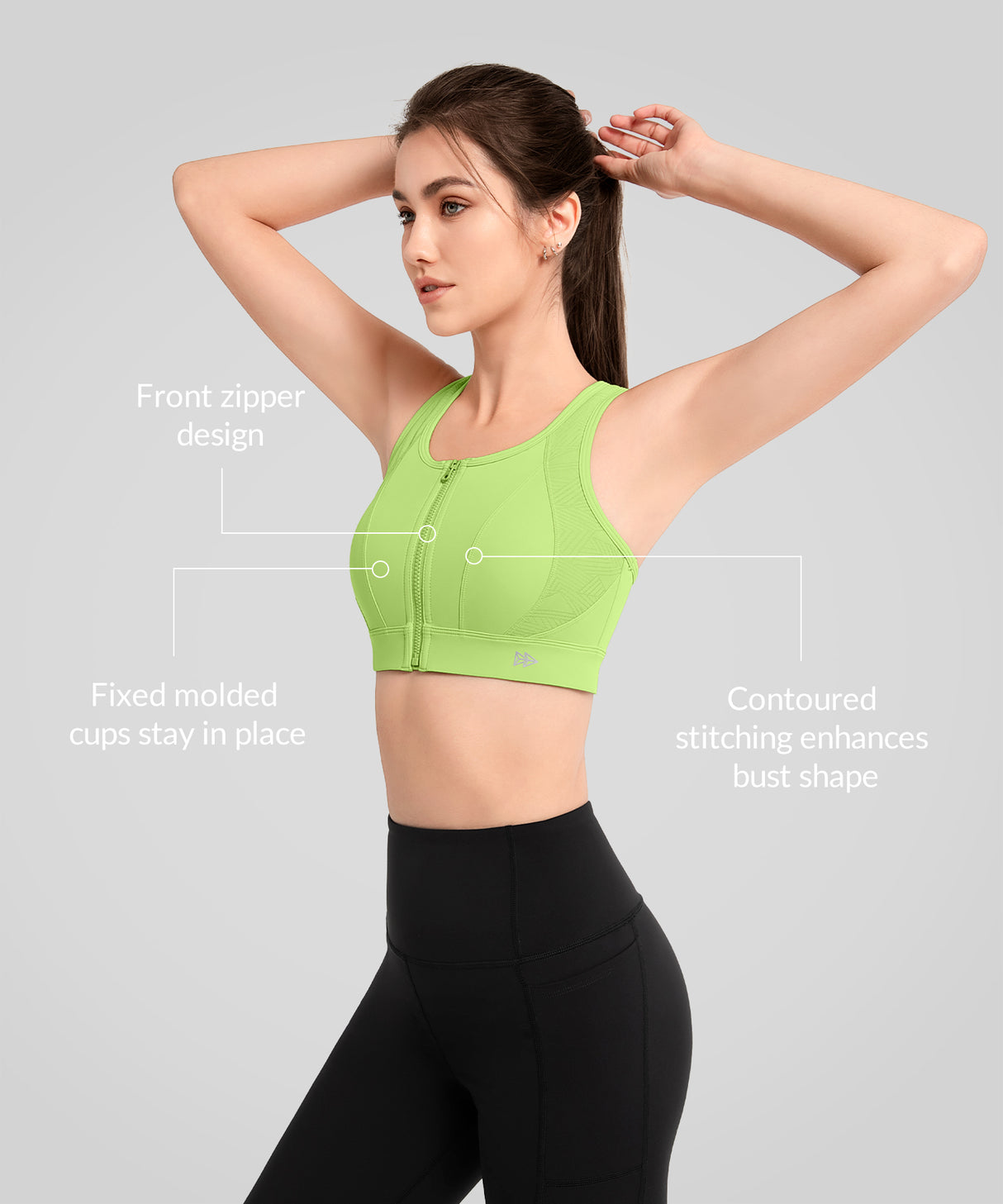 Echo Locked-in Fit Mesh-Lauf-BH | Sport-BH mit starkem Halt für Damen
