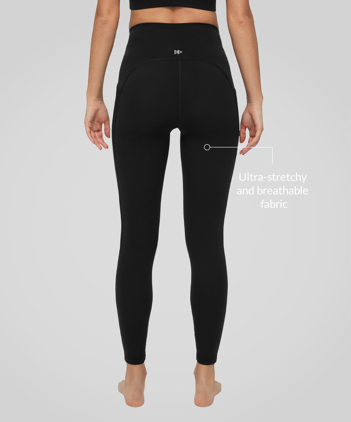 Atmungsaktive Leggings mit seitlichem Mesh-Logo-Print, 25 Zoll | Leicht stützende Leggings für Damen