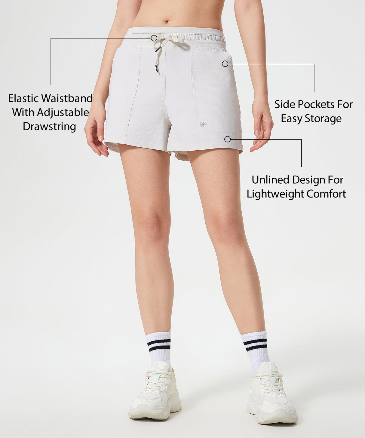 Anywhere Elastic Drawstring Pockets Running Shorts | Women's Running Shorts