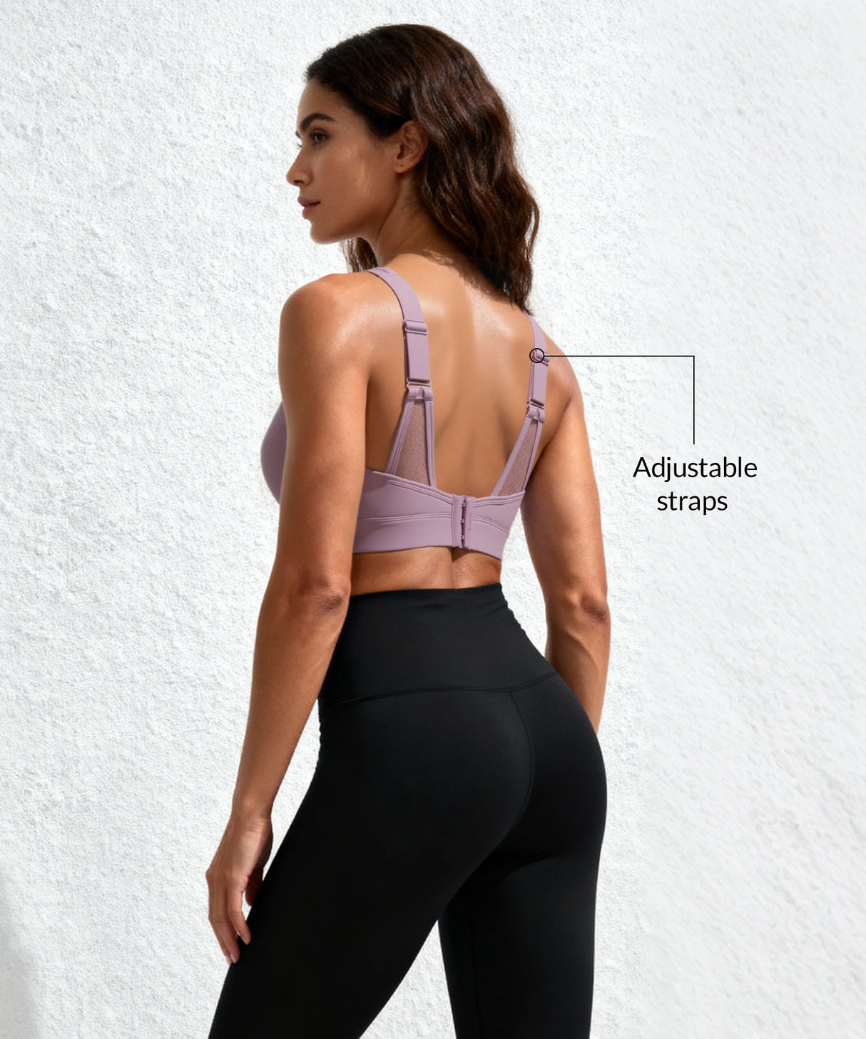 Reggiseno sportivo regolabile in rete Shift Petal Style | Reggiseno sportivo da donna con supporto medio